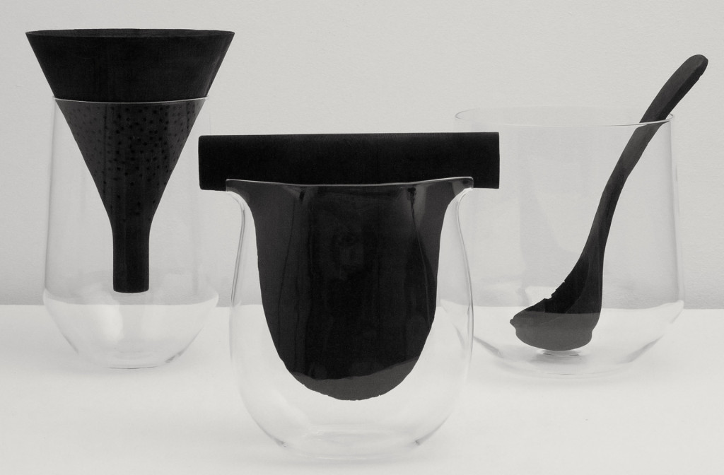 Objects <em>Charcoal</em>, 2012. Charcoal, glass. Vitra Design Museum Gallery. Photo Luisa Zanzani