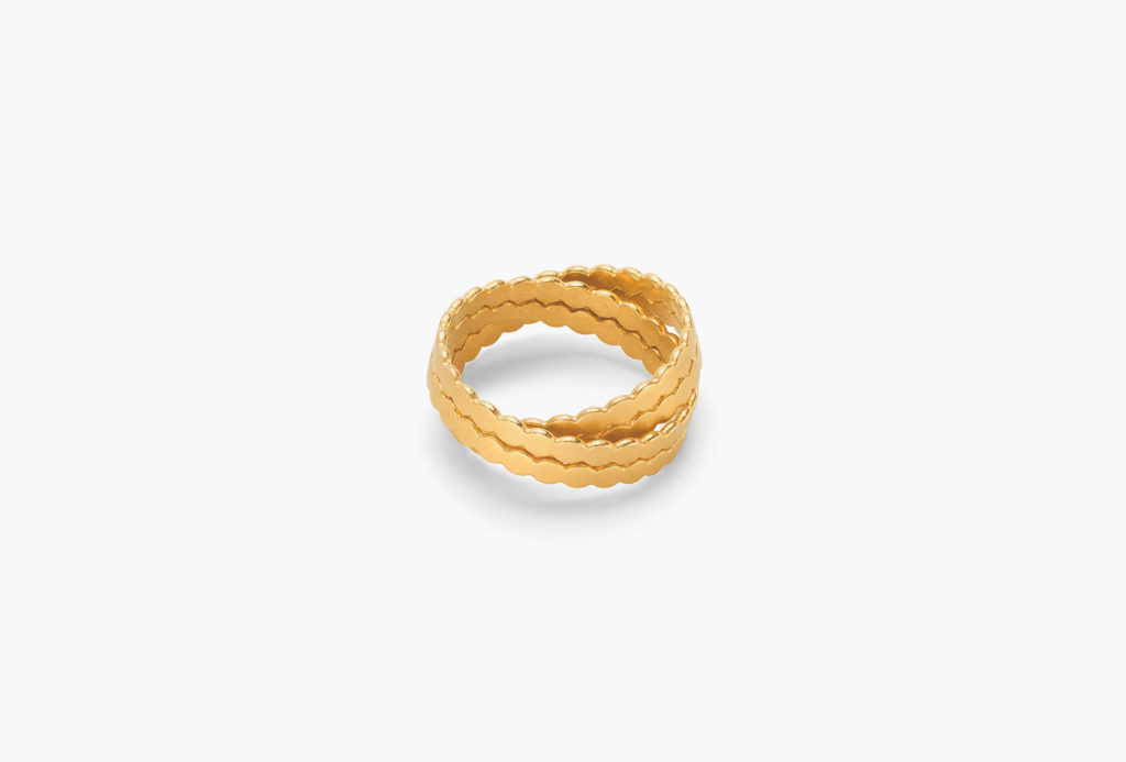 <em>Mirrow 2 & 2</em> ring. 750 yellow, rose or palladium white gold.