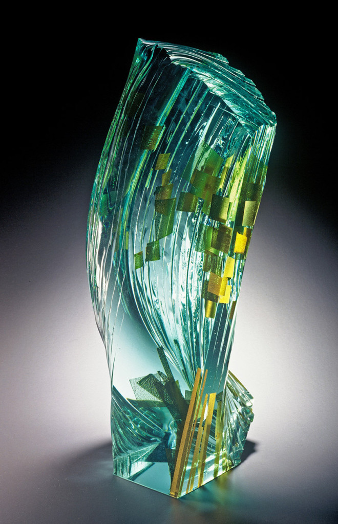 <em>Prostor / Space</em>, 1997. Glass. 22 × 22 × 26 cm. 
