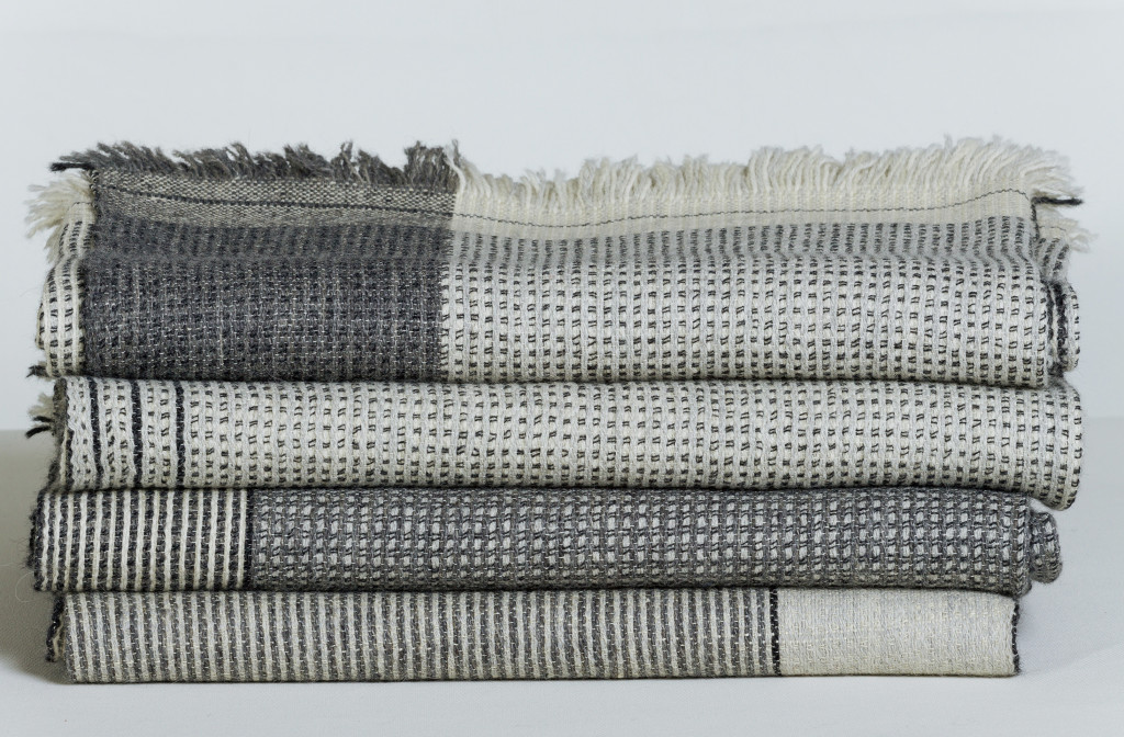 Blanket, 2015. Alpaca, gaberdine, silk, linnen