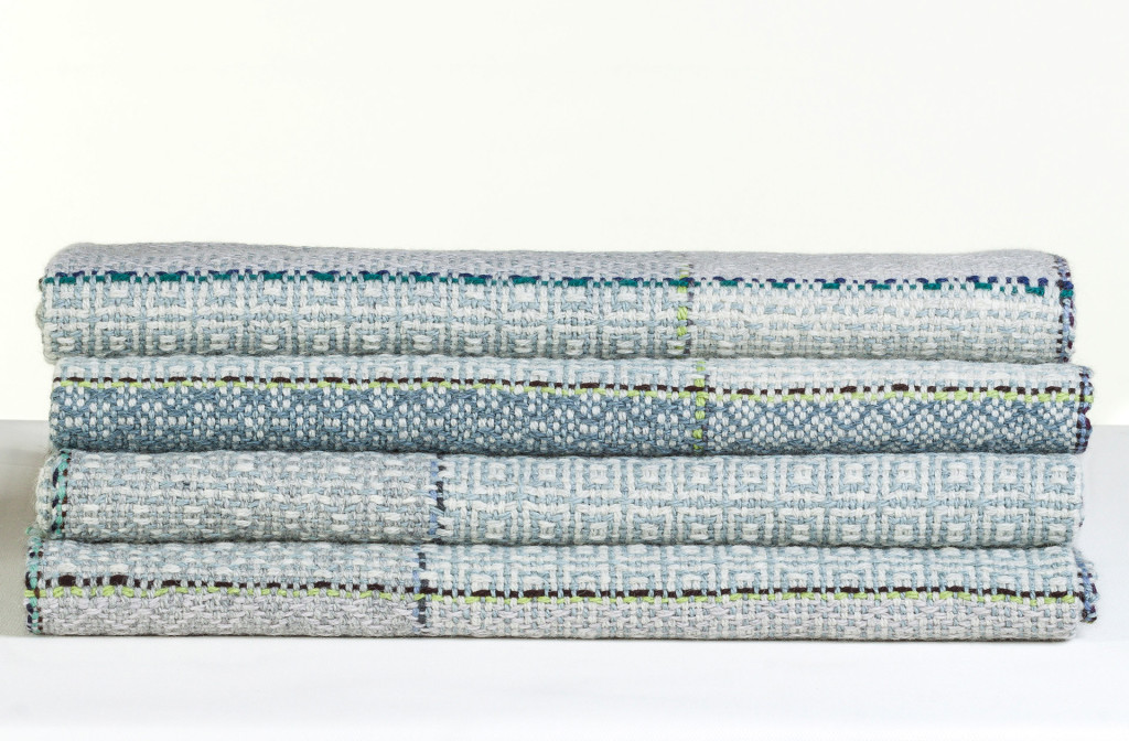 Woolen blanket <em>q</em>, 2014. Pure new wool, interwoven color patterns