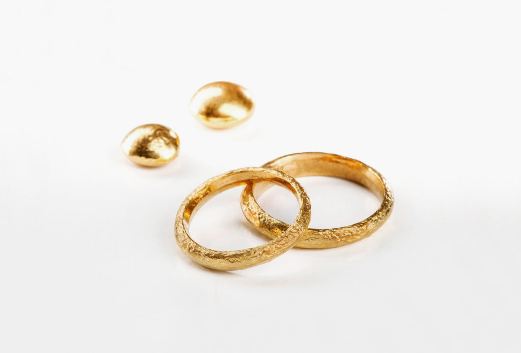 Wedding rings <em>Goldstück</em> [jewel]. Fine gold. 