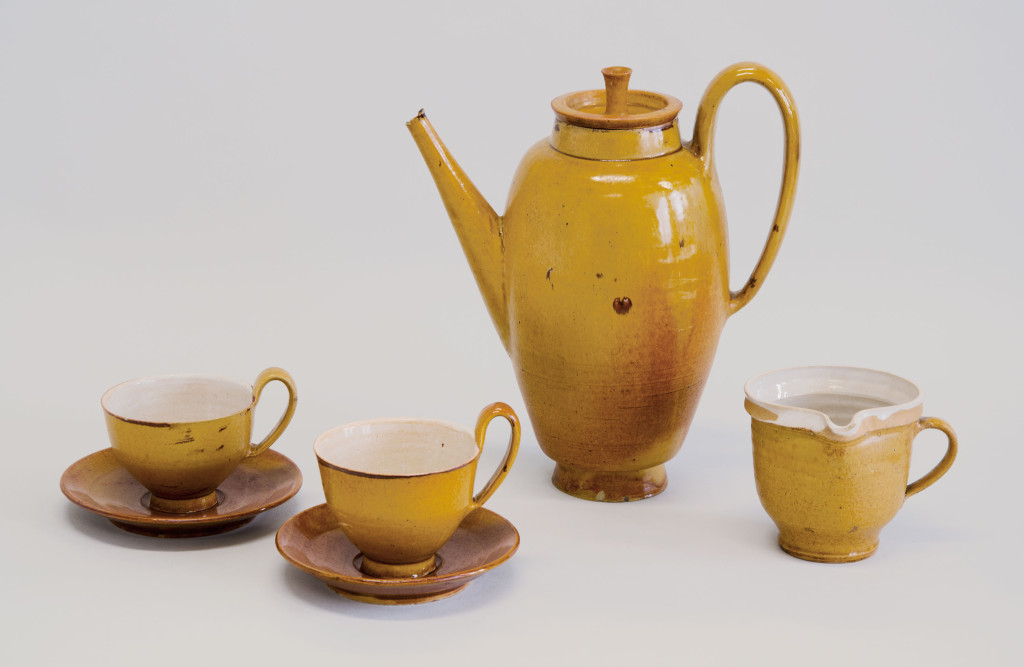 Handcrafted coffee service by Marguerite Friedlaender.