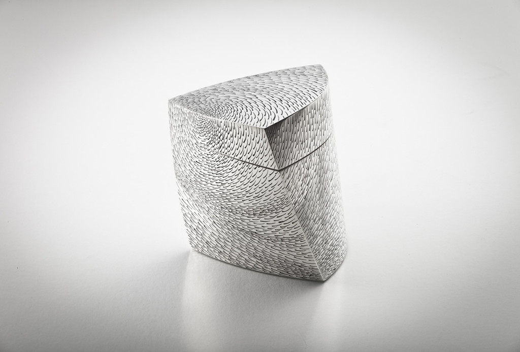 Box <em>Wirbel</em> [Swirl], 2011. 925 silver, 9,5 × 9 × 10 cm