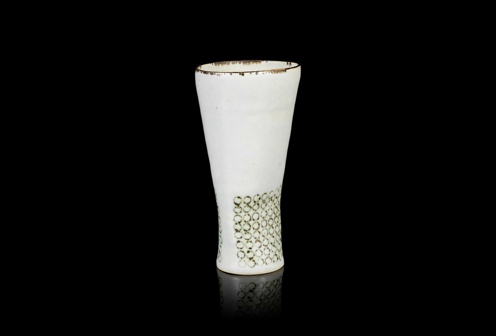 Oval vase. Porcelain, pale green and manganese glaze. Sold at Bonhams London for 14,375 £, 18.06.2014