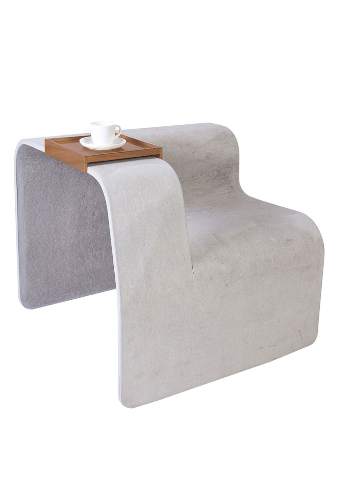 Tina Rugelj, <em>Seater</em>, 2013-2014. Fibre-cement, 80 × 70 × 63 cm. Photo Minipig.