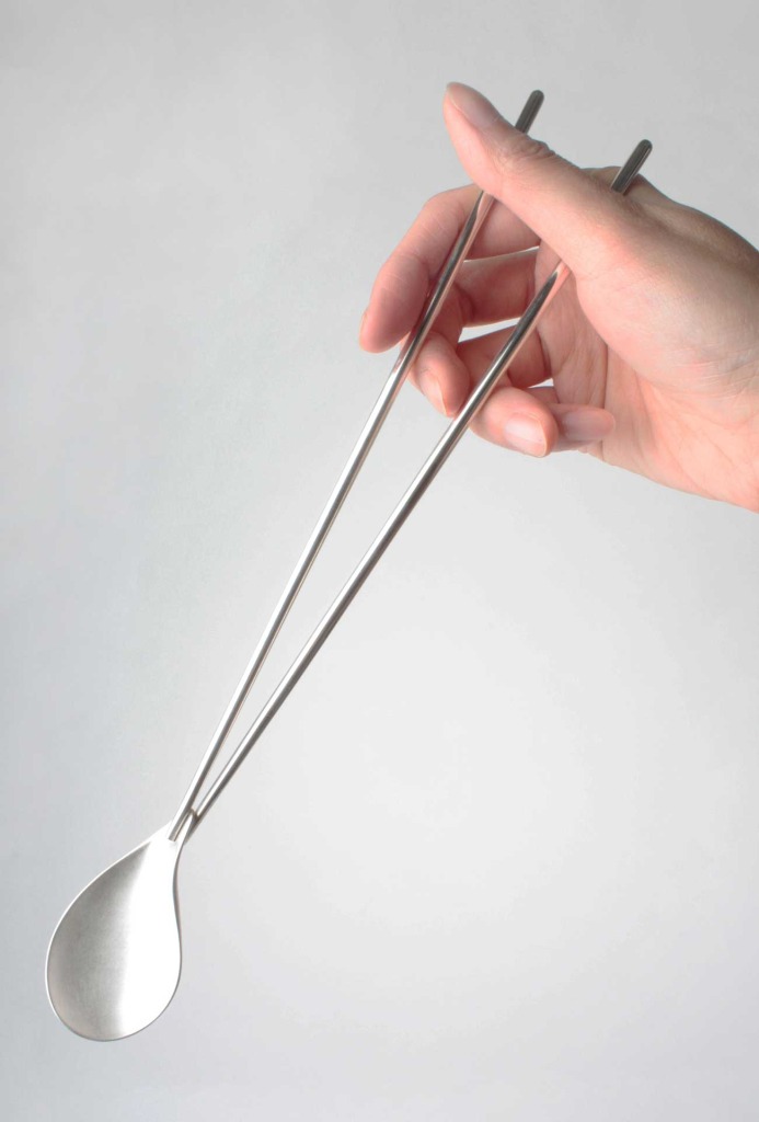 Cutlery <em>Merging.</em>, 2012. Silver-plated brass.