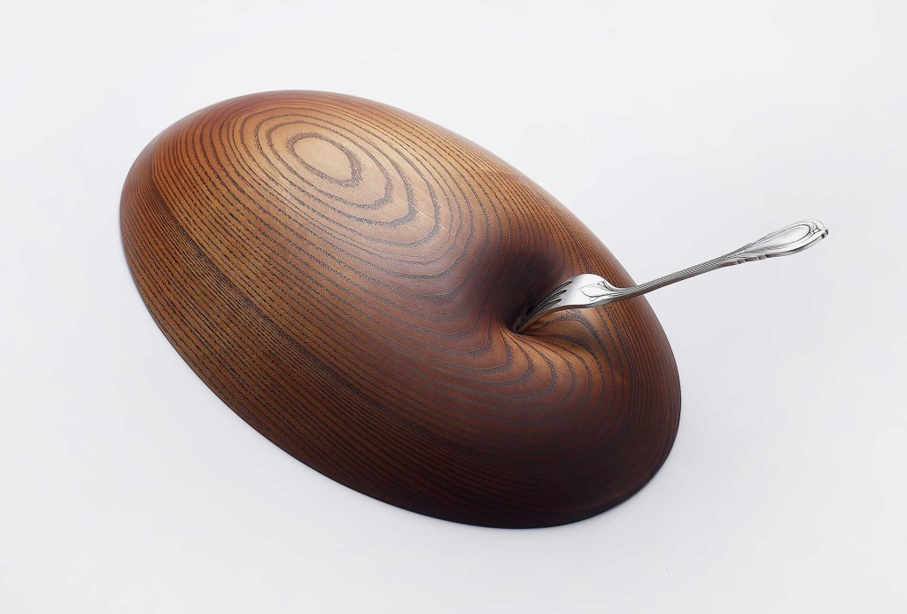 Tableware <em>The moment of pleasure.</em>, 2014. Wood, metal.