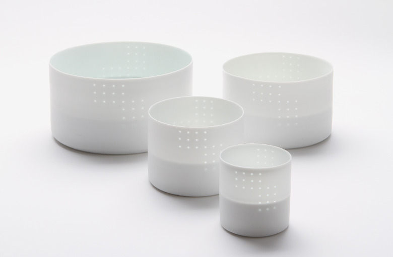 Porcelain bowls by In Hwa Lee