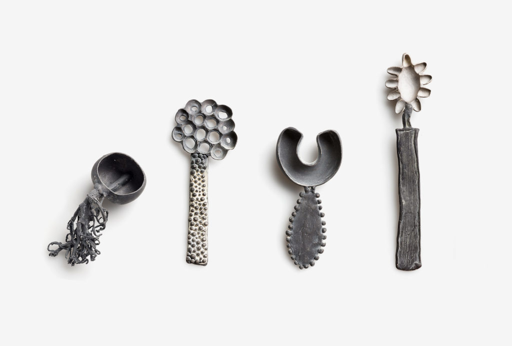 Spoon from the <em>creatura</em> series. 925 silver. Photo Federico Cavicchioli