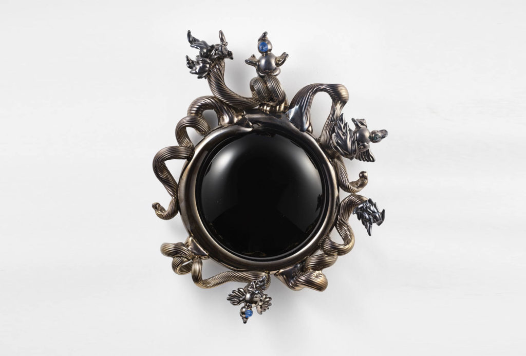 Mirror, 2012. Glass, mouth-blown, 43 × 38 cm