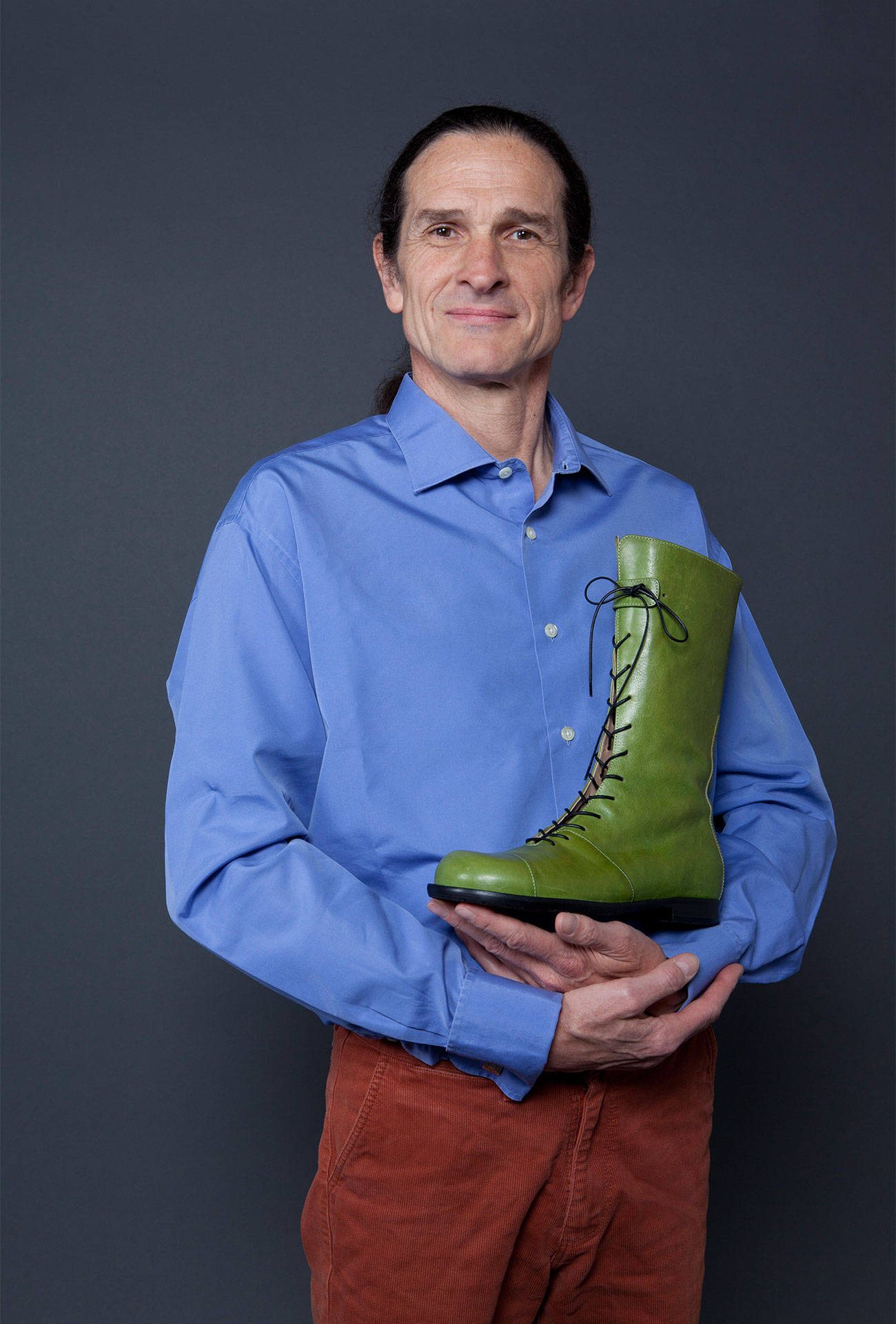 Bernd Dreßen (Artshock) and his Dido lace boot. Vegetable-tanned calfskin