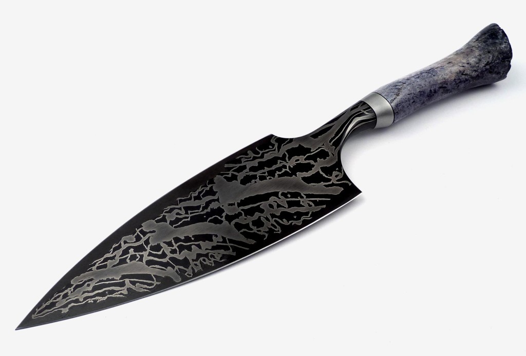 Gunther Löbach, Damascus steel knife