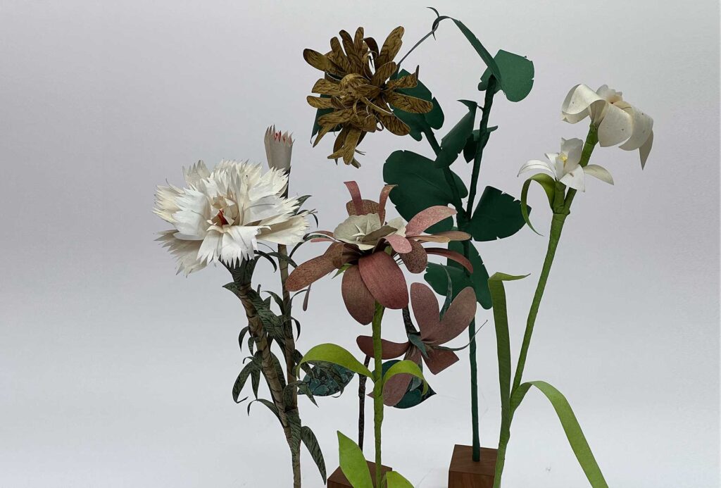 <em>Flowers</em>. Leftover papers.