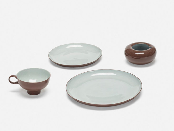 Collection of tableware, 1947. Made by Riverside Ceramics. Photos Wright Chicago