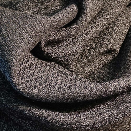 Woolen cloth, grey. Cashmere, wool, silk.