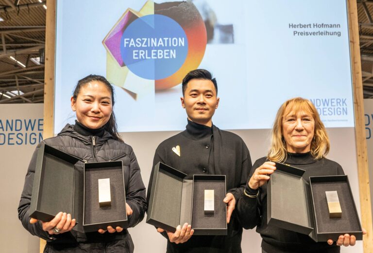 Winners of the 2026 Herbert Hofmann Prize: Mira Kim, Zhipeng Wang, and Ela Bauer.