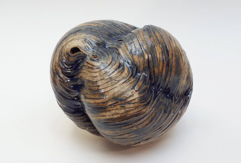 Gudrun Petzold, <em>Blue Fossil</em>, 2026, 30.5 x 31.5 cm. 