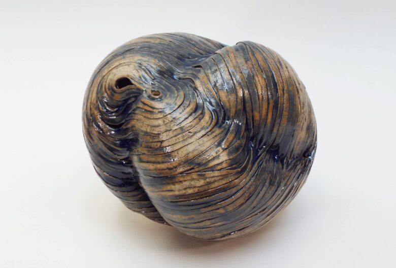 Gudrun Petzold, <em>Blue Fossil</em>, 2026, 30.5 x 31.5 cm. 